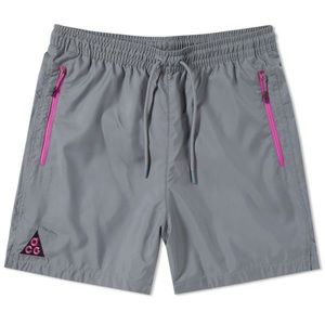 New Nike NikeLab ACG Woven Shorts Grey Magenta